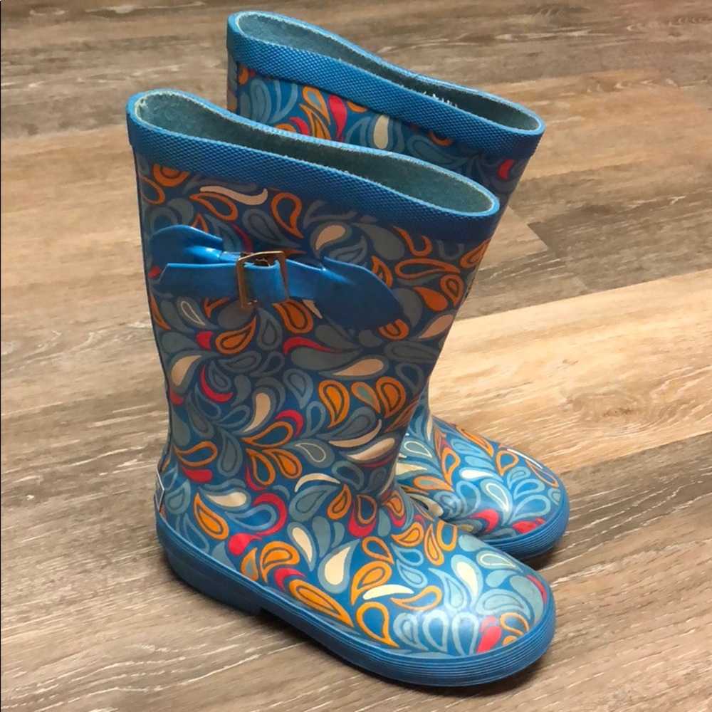 Girl’s LL Bean Wellie Rain Boots, 13